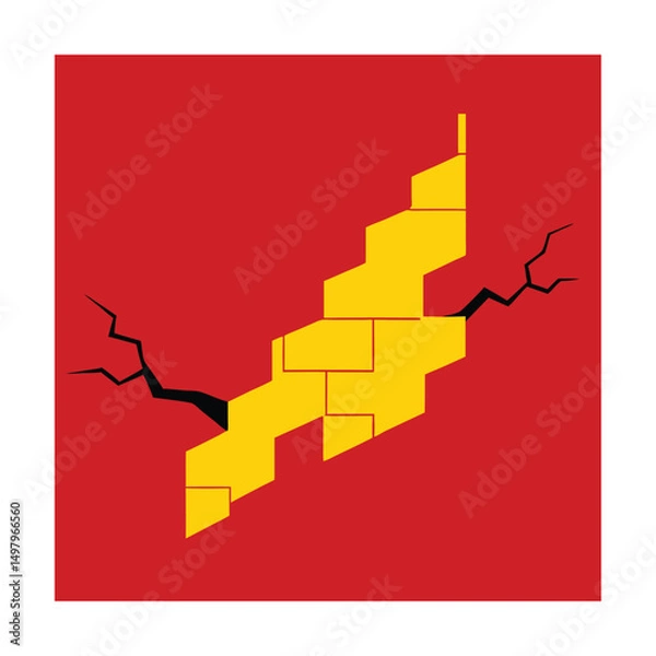 Fototapeta wall bleeding from cracks (2).eps