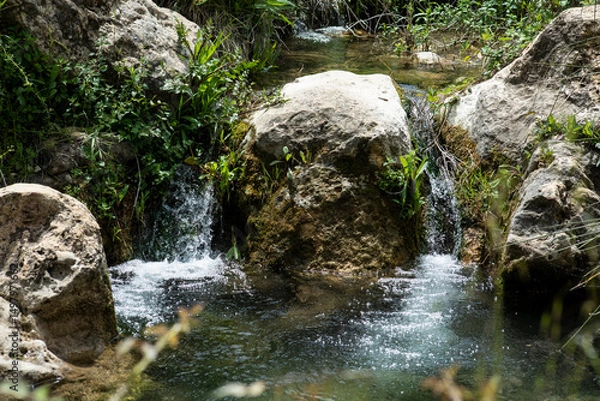 Obraz Small waterfalls in a stream