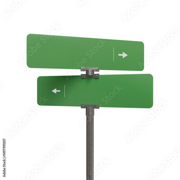 Obraz 3d Render of Street Sign isolated