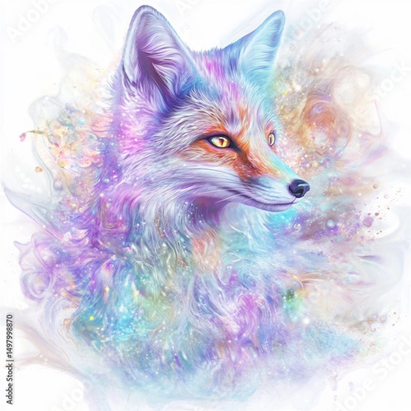 Fototapeta red fox in the snow