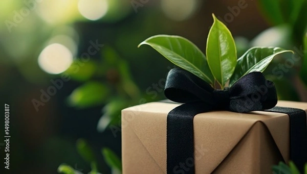 Obraz EcoGift Plant Sprout on Present.