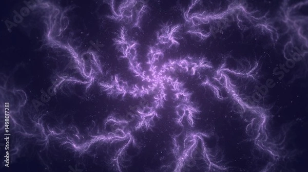 Obraz Purple energy spiral abstract background design