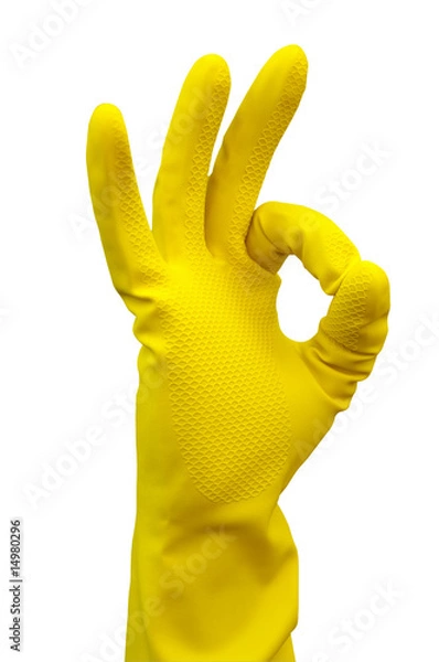 Fototapeta Glove For Cleaning Making