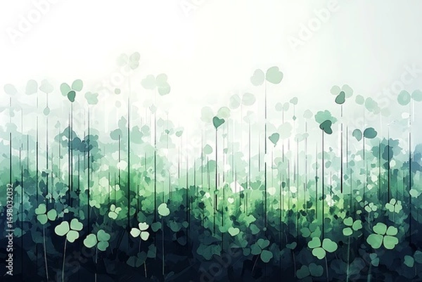 Fototapeta Abstract Clover Field