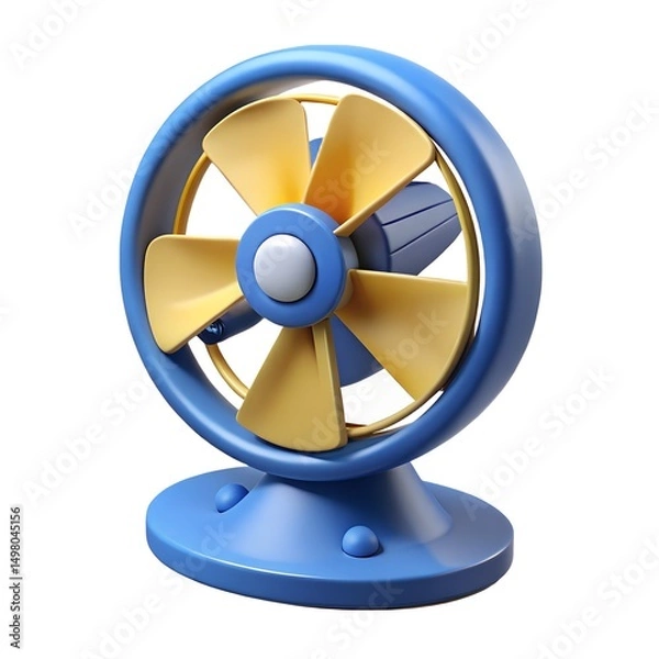 Obraz electric fan isolated on white