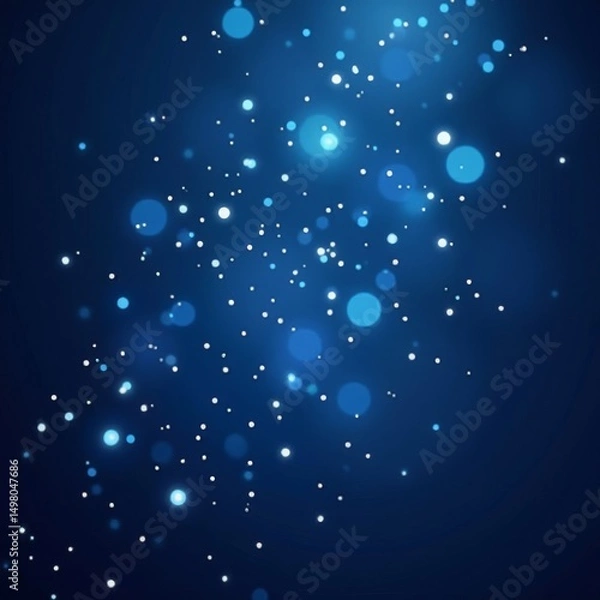 Fototapeta Blue light bokeh effect