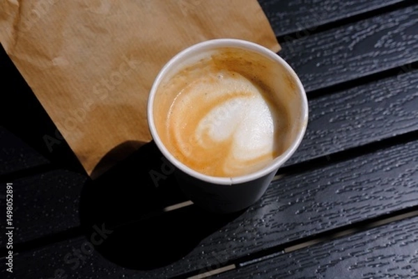 Obraz cup of coffee on a table