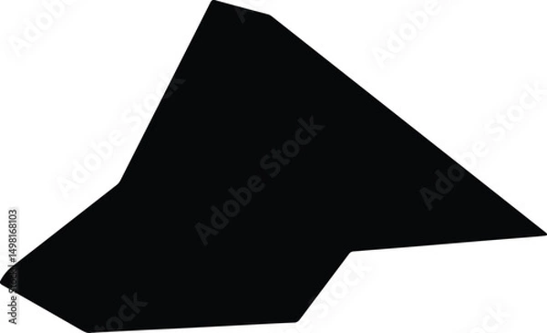 Obraz Agios Dimitrios Cyprus silhouette map