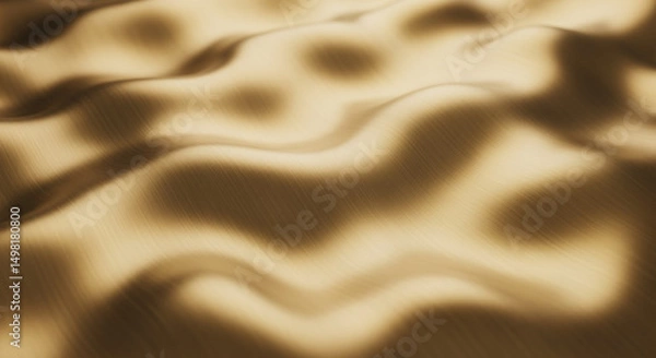 Obraz Wavy golden fabric texture with smooth flowing surface