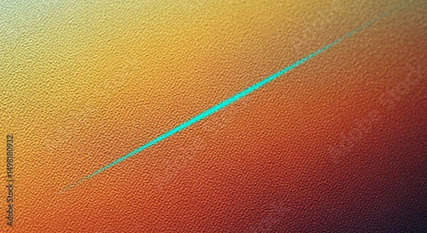 Obraz Abstract textured background with vibrant turquoise line