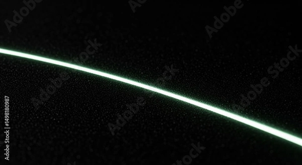Obraz Bright curved glowing line illuminating dark textured background