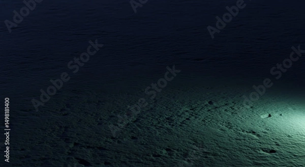 Obraz Dark deep water surface with mysterious light