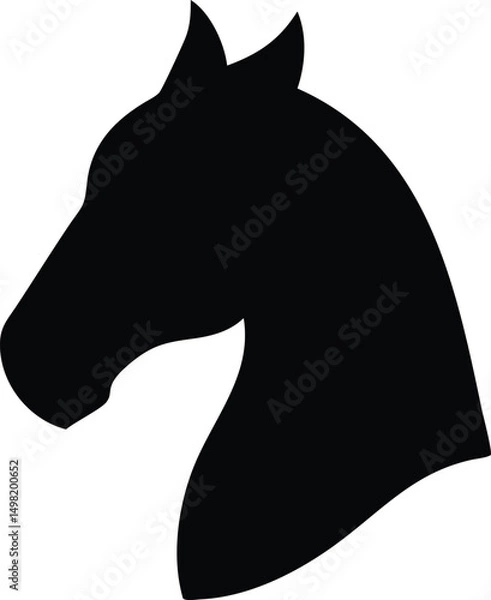 Obraz horse head silhouette 