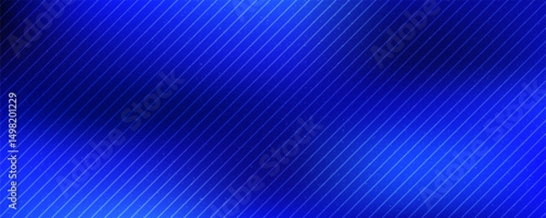 Fototapeta Gradient blue abstract background with a soft curve and smooth lighting.