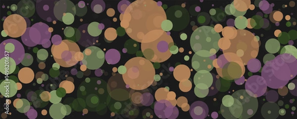 Fototapeta Bubbles Circle Dots Unique Green Bright Vector Background vector eps 10