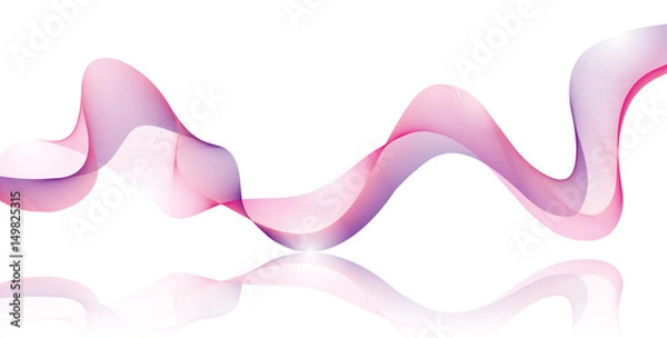 Fototapeta ラインアート　波形　蛇行