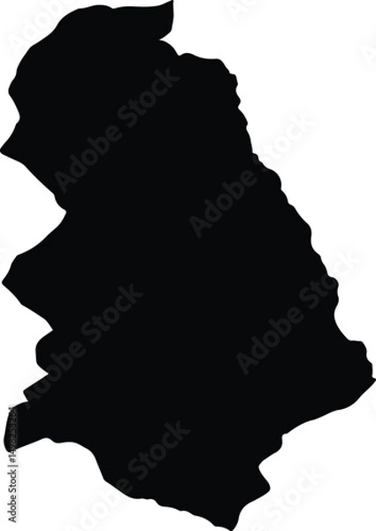 Fototapeta Asmat Eritrea silhouette map