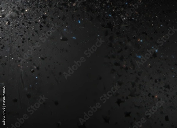 Fototapeta Inky black canvas sprinkled with diamond-like stars ,  sky,  dark matter