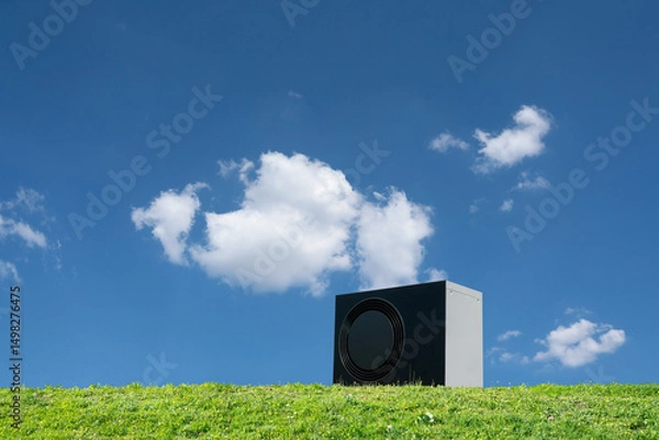 Fototapeta Efficient heat pump for existing houses