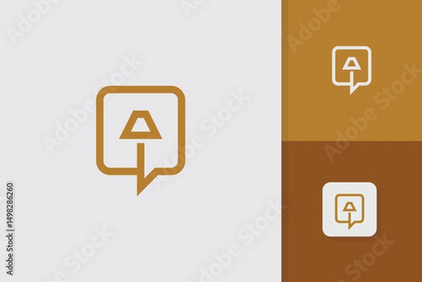 Fototapeta interior logo design vector template