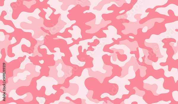 Obraz seamless camouflage pattern with pink color