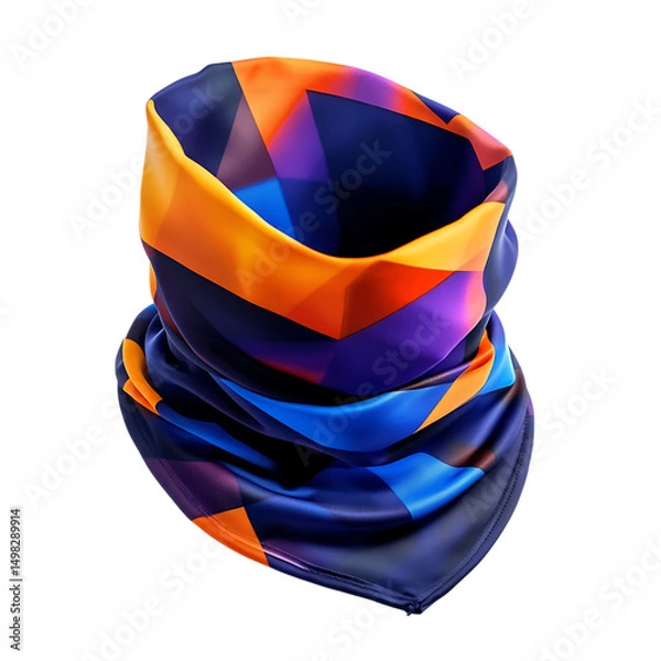 Obraz Sport Inspired Cooling Bandana with a Breathable Qu Isolated on Transparent Background