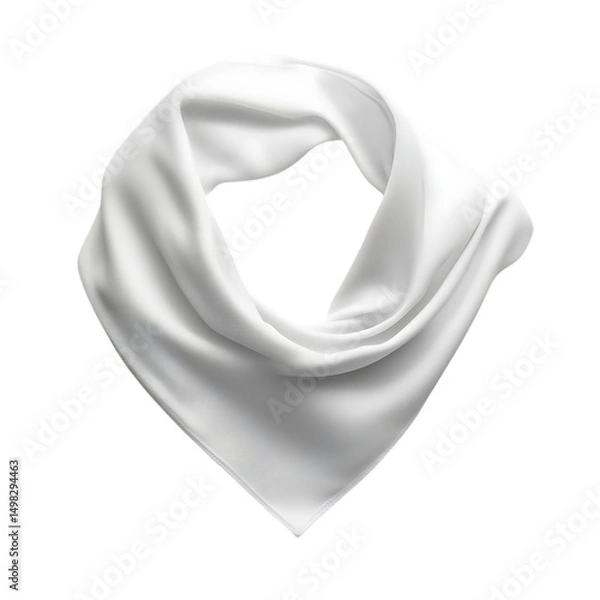 Obraz Elegant Cooling Bandana with a Smooth Soft Fabric Isolated on Transparent Background