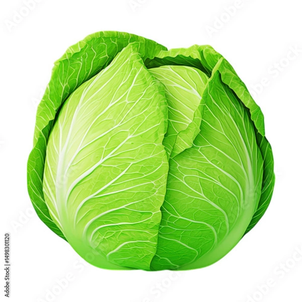 Fototapeta Isometric cabbage with soft lighting tiny