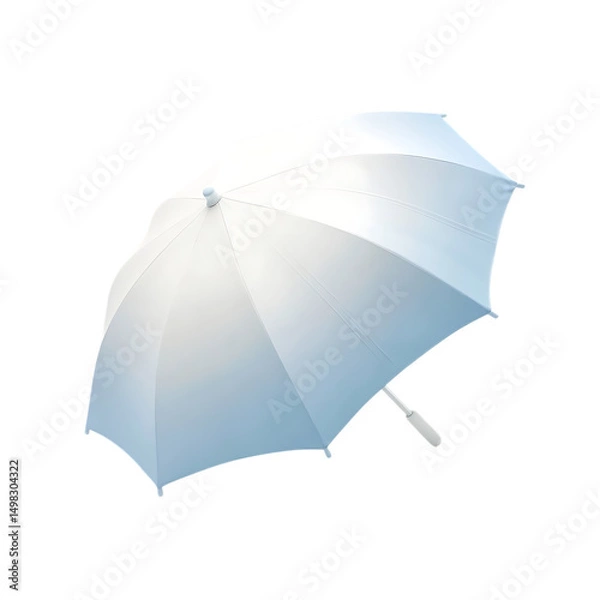 Obraz Elegant Compact Beach Umbrella with a Refined Minim Isolated on Transparent Background
