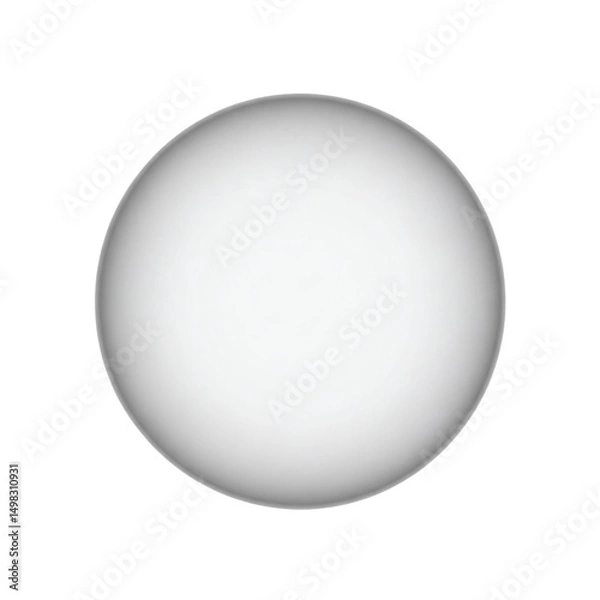 Obraz Minimalist white sphere object