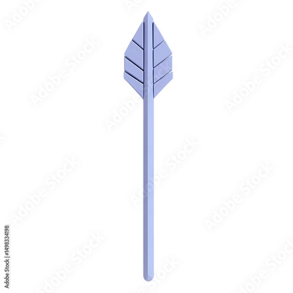 Obraz Minimal Arrow with a Balanced Structure in Soft Per Isolated on Transparent Background