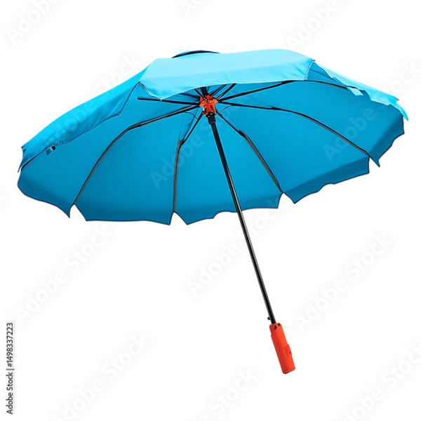 Obraz Compact Beach Umbrella with a Futuristic Design Isolated on Transparent Background
