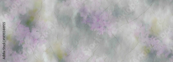 Fototapeta Purple blossoms on a smooth, concrete-like backdrop. - Seamless , pattern , background , tile