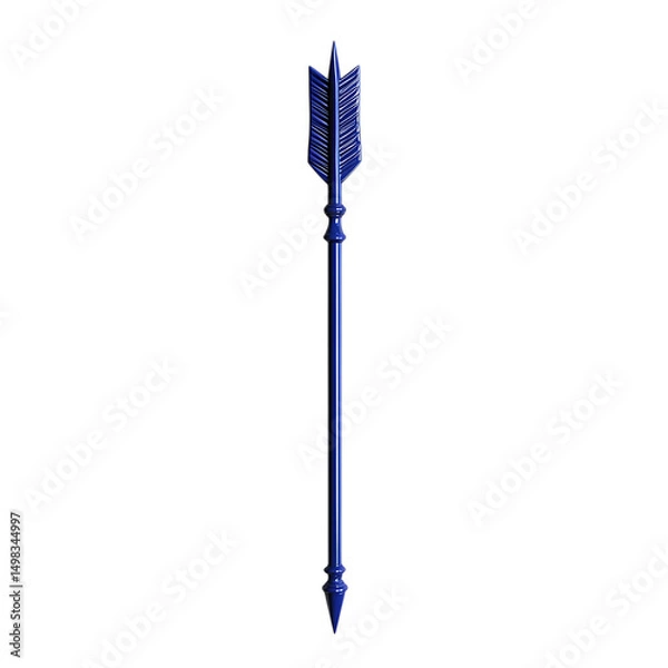 Obraz Contemporary Arrow with a Structured Layout in Class Isolated on Transparent Background
