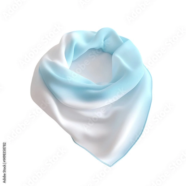 Obraz Elegant Cooling Bandana with a Soft High Tech Fabric Isolated on Transparent Background