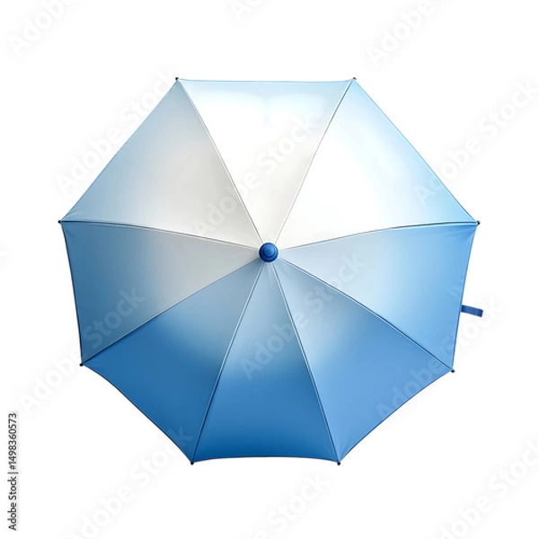 Obraz Minimalist Travel Beach Umbrella with a Sleek Modern Design Isolated on Transparent Background
