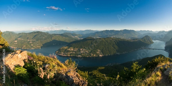 Obraz monte san giorgio panorama