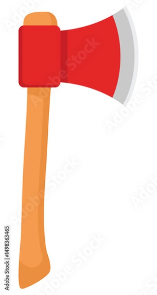 Fototapeta Axe icon illustration isolated on white background.