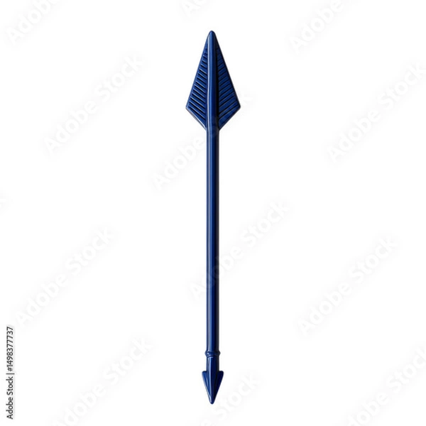 Obraz Modern Arrow with Precise Crisp Lines in Regal Roy Isolated on Transparent Background