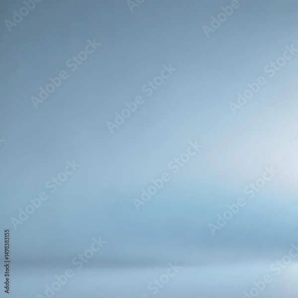 Fototapeta Soft, hazy light blue abstract, calming gradient effect, peaceful, serene
