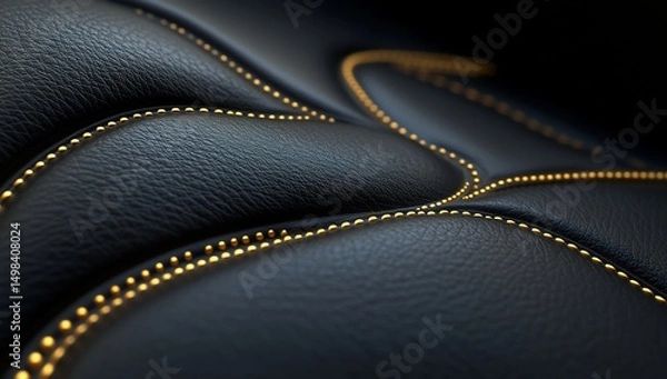 Obraz Luxury Black Leather Texture.