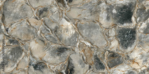 Fototapeta rock barrier - Seamless , pattern , background , tile