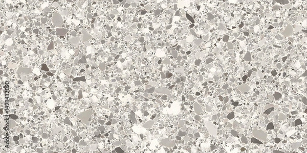 Fototapeta gray mosaic stones background terrazzo marble texture - Seamless , pattern , background , tile