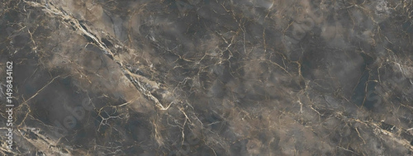 Fototapeta Stone-like dark swirls on wall covering for room surface - Seamless , pattern , background , tile
