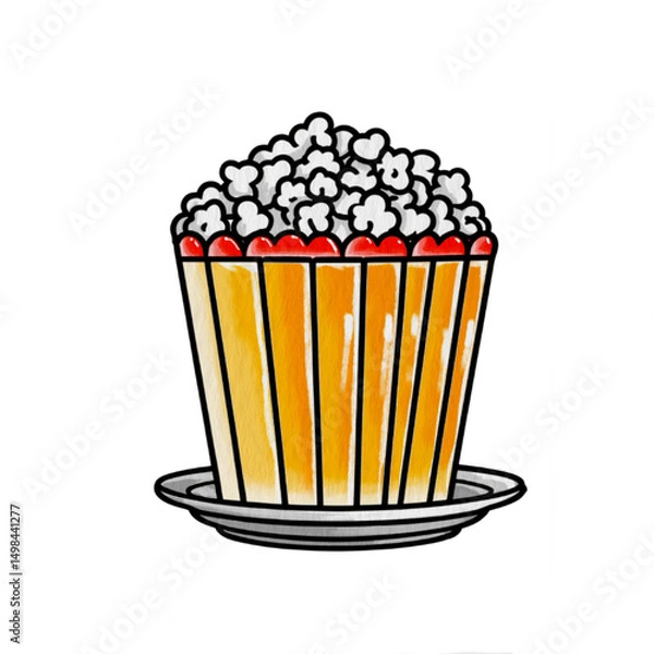 Obraz popcorn and soda