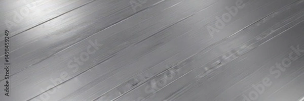 Fototapeta Brushed silver, sleek metallic texture  Reflective surface, parallel lines ,  lines,  industrial,  graphic