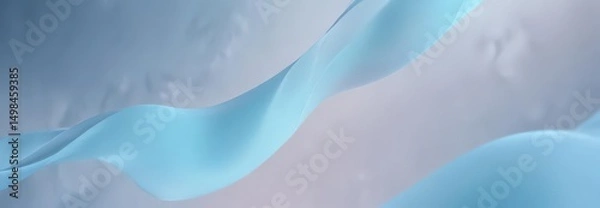 Fototapeta Soft, blurred light blue abstract shapes Gentle color transitions, dreamy feel , digital, blurred
