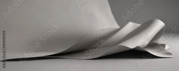 Fototapeta Sophisticated light gray kraft paper, smooth surface  ,  gray,  minimal,  card