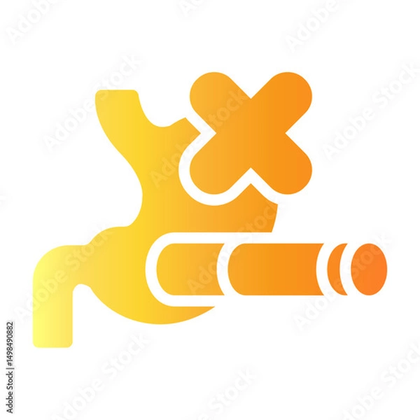 Fototapeta stomach Gradient icon