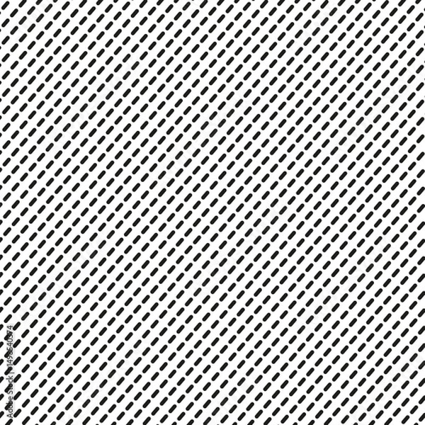 Obraz Vector seamless pattern abstract geometric background with black dash line, metal grid texture
